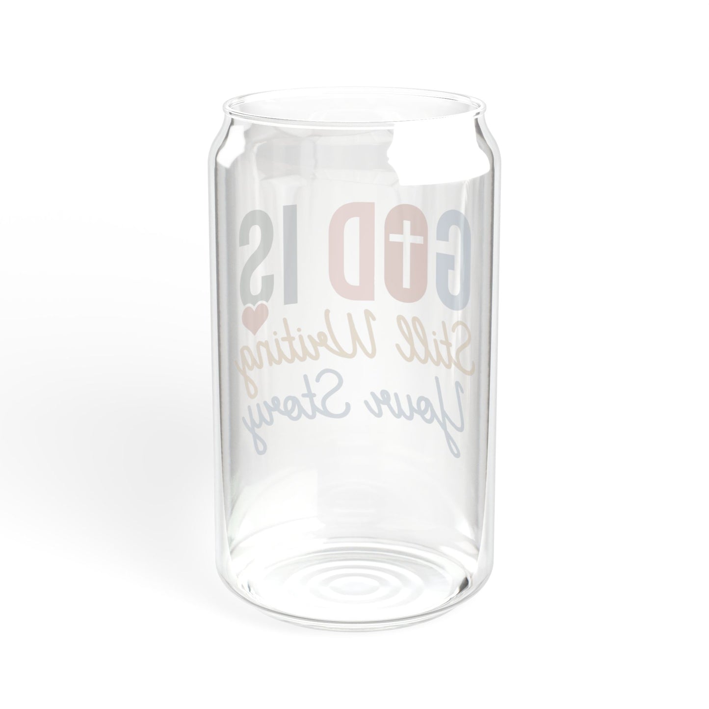 16oz Sipper Glass - 'God is Still Writing Your Story'