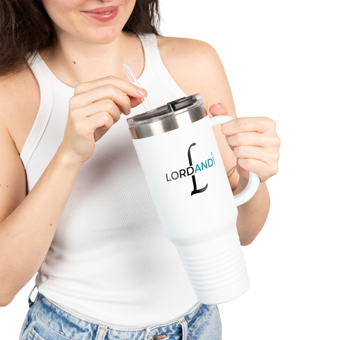 Travel Mug with Straw - Lordandi Insulated