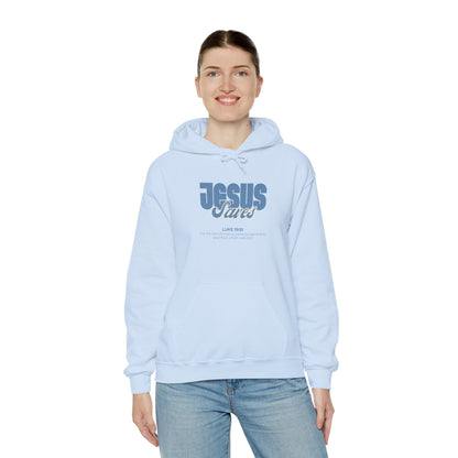 Jesus Saves Hoodie — Faith-Based Christian Graphic Pullover