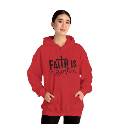 Faith Is Essential Hoodie – Inspirational Christian Pullover
