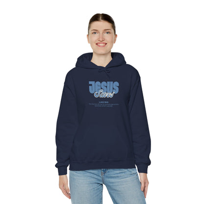 Jesus Saves Hoodie — Faith-Based Christian Graphic Pullover