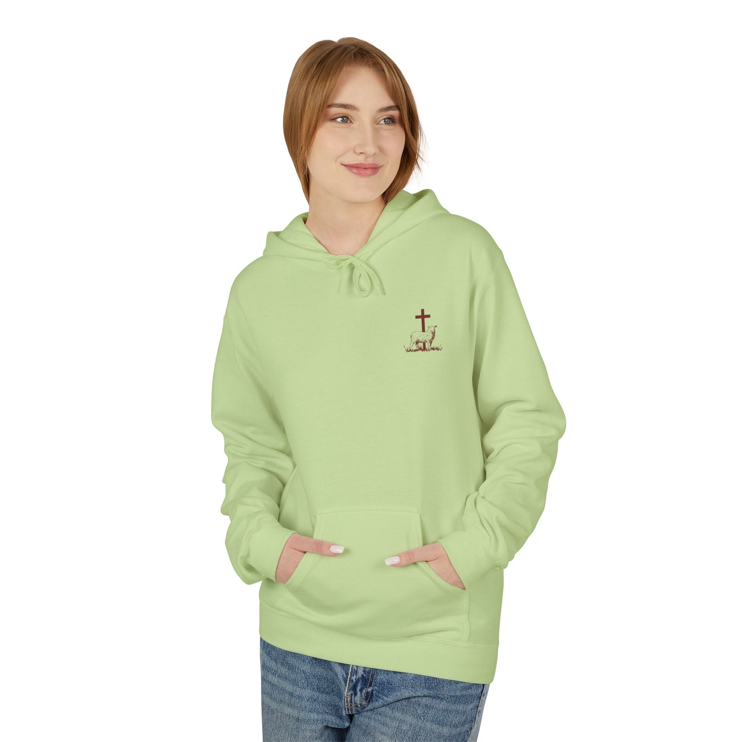 Shepherd & Lamb Hoodie — "He Left the 99 to Come Find Me" Christian Faith Pullover