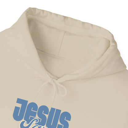 Jesus Saves Hoodie — Faith-Based Christian Graphic Pullover