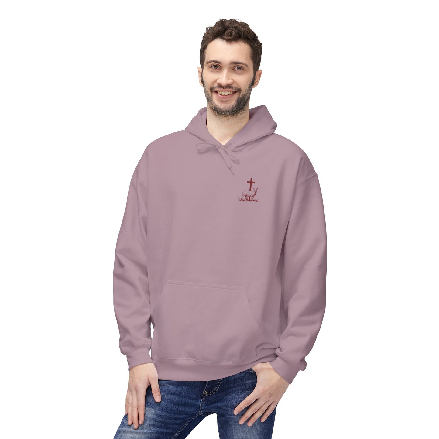 Shepherd & Lamb Hoodie — "He Left the 99 to Come Find Me" Christian Faith Pullover