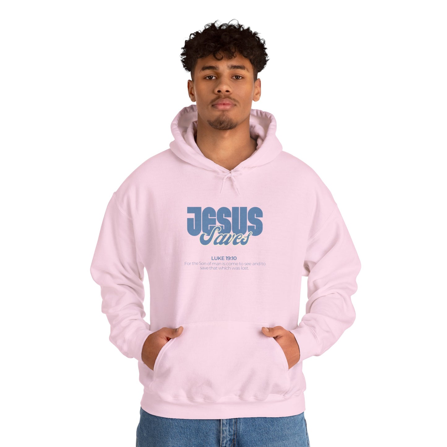 Jesus Saves Hoodie — Faith-Based Christian Graphic Pullover