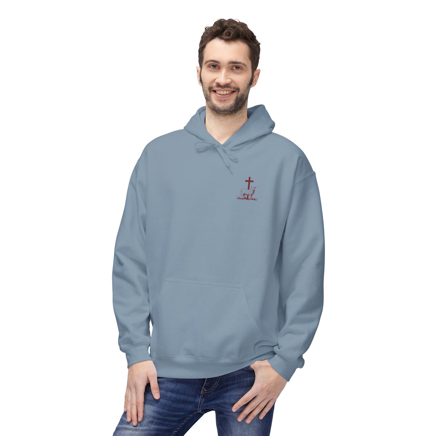 Shepherd & Lamb Hoodie — "He Left the 99 to Come Find Me" Christian Faith Pullover
