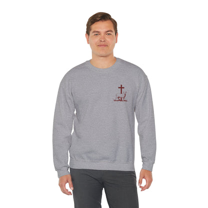 Christian Lamb Crewneck Sweatshirt - 'He Left the 99 to Come Find Me'