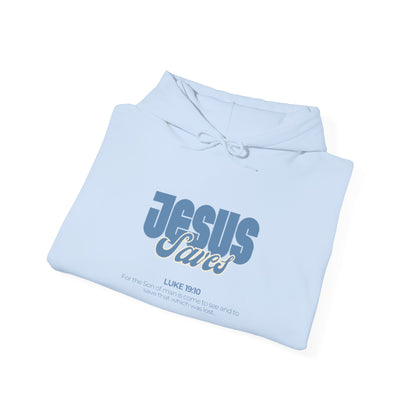 Jesus Saves Hoodie — Faith-Based Christian Graphic Pullover