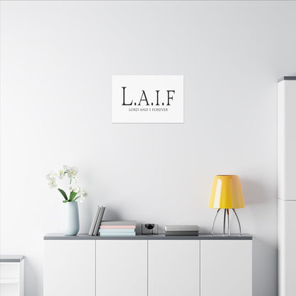 L.A.I.F LORDANDI Matte Canvas, Stretched, 0.75"