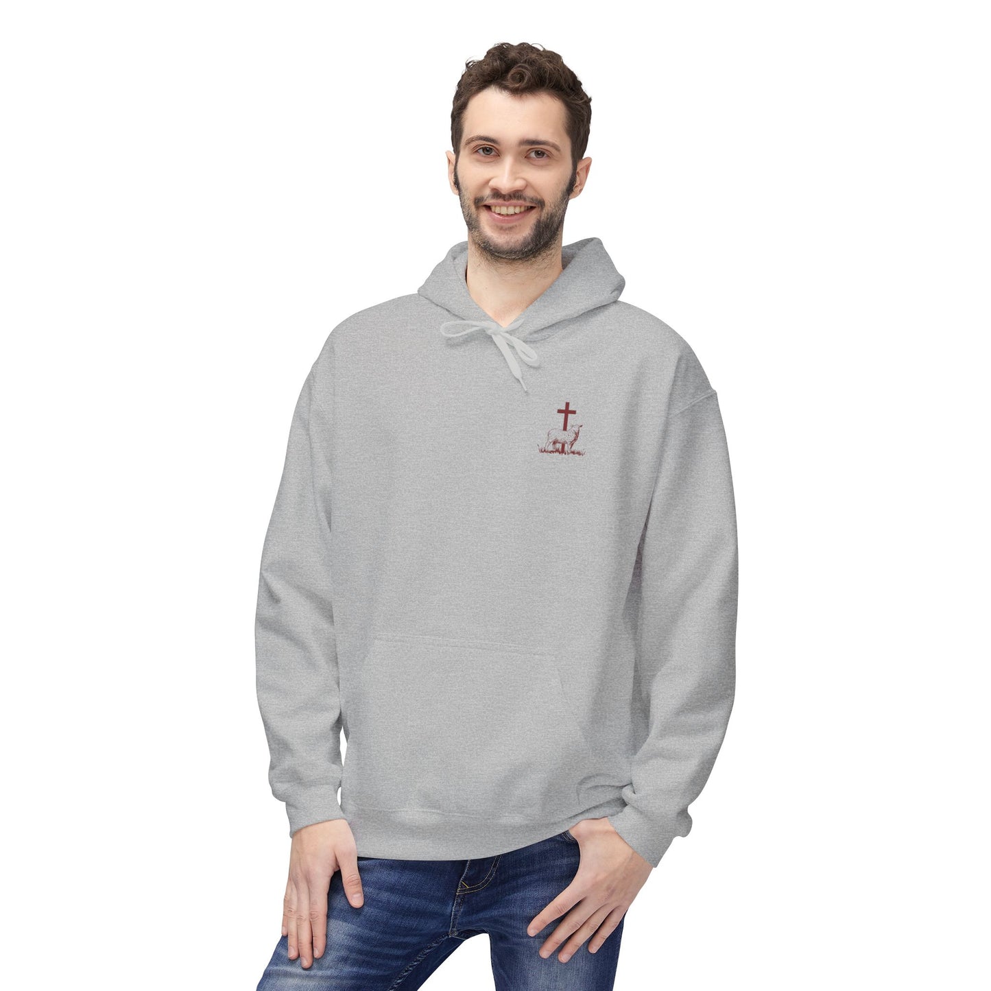 Shepherd & Lamb Hoodie — "He Left the 99 to Come Find Me" Christian Faith Pullover