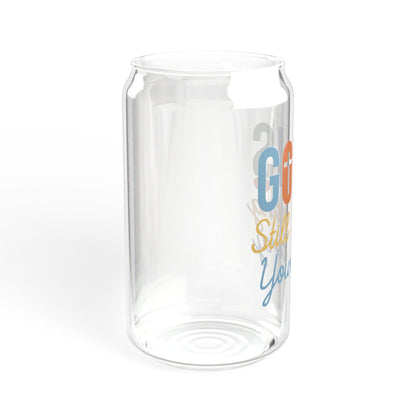 16oz Sipper Glass - 'God is Still Writing Your Story'