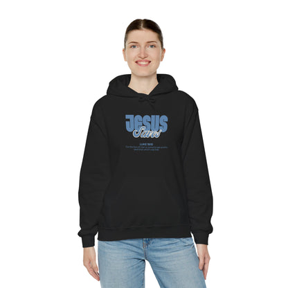 Jesus Saves Hoodie — Faith-Based Christian Graphic Pullover