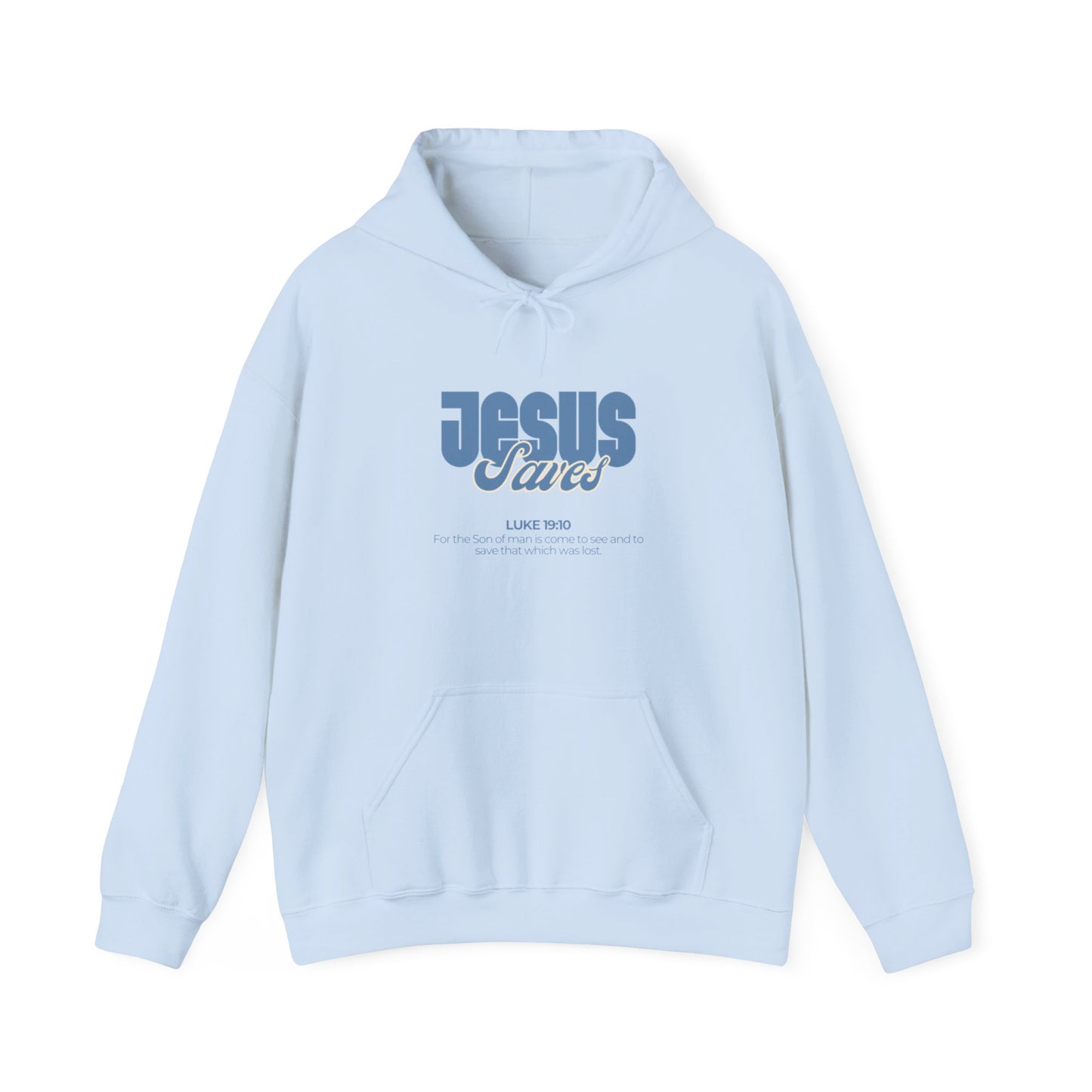 Jesus Saves Hoodie — Faith-Based Christian Graphic Pullover