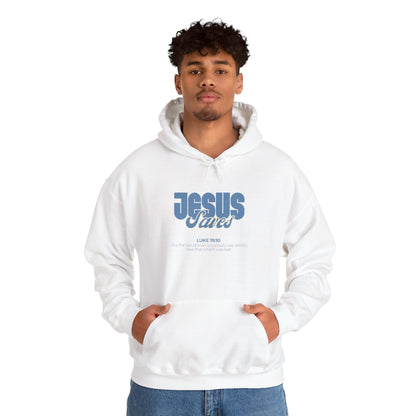 Jesus Saves Hoodie — Faith-Based Christian Graphic Pullover