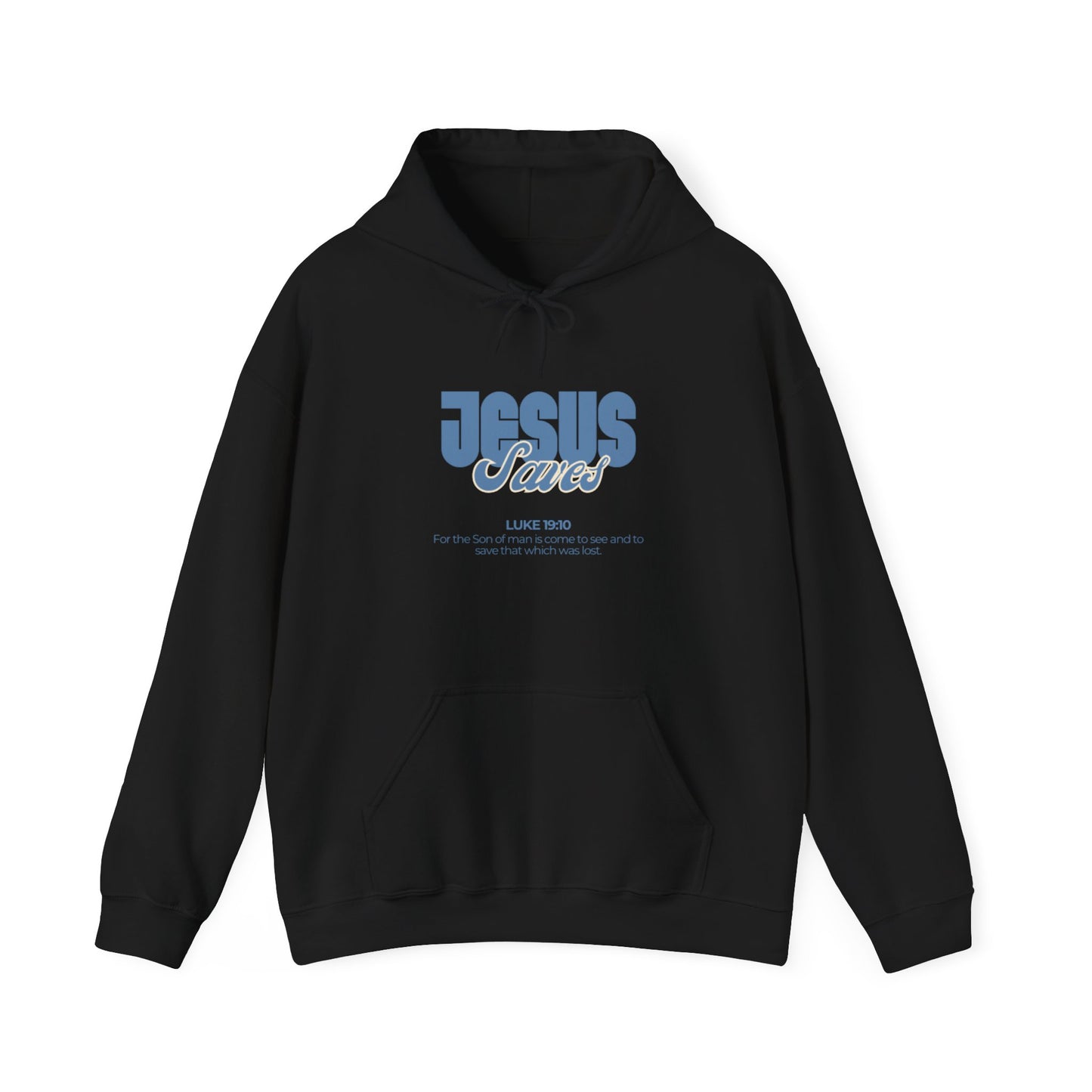 Jesus Saves Hoodie — Faith-Based Christian Graphic Pullover