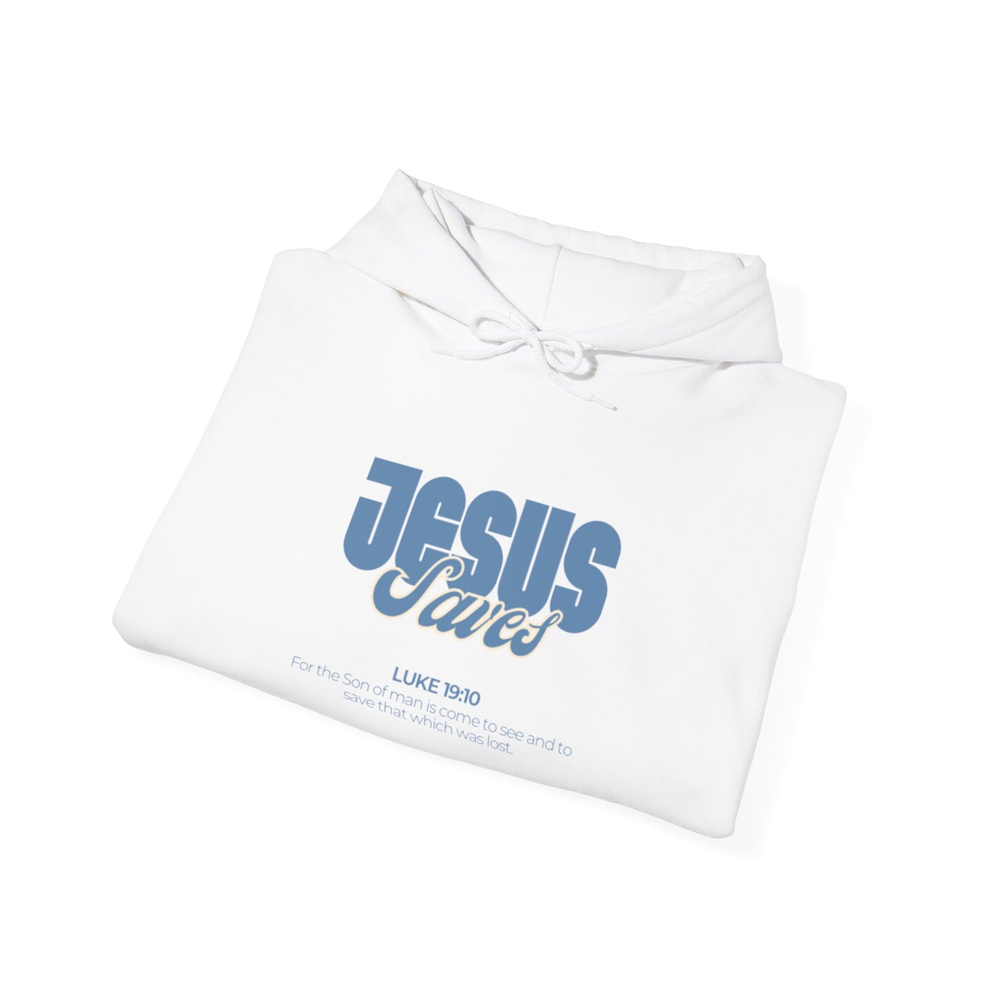 Jesus Saves Hoodie — Faith-Based Christian Graphic Pullover