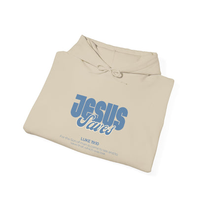 Jesus Saves Hoodie — Faith-Based Christian Graphic Pullover