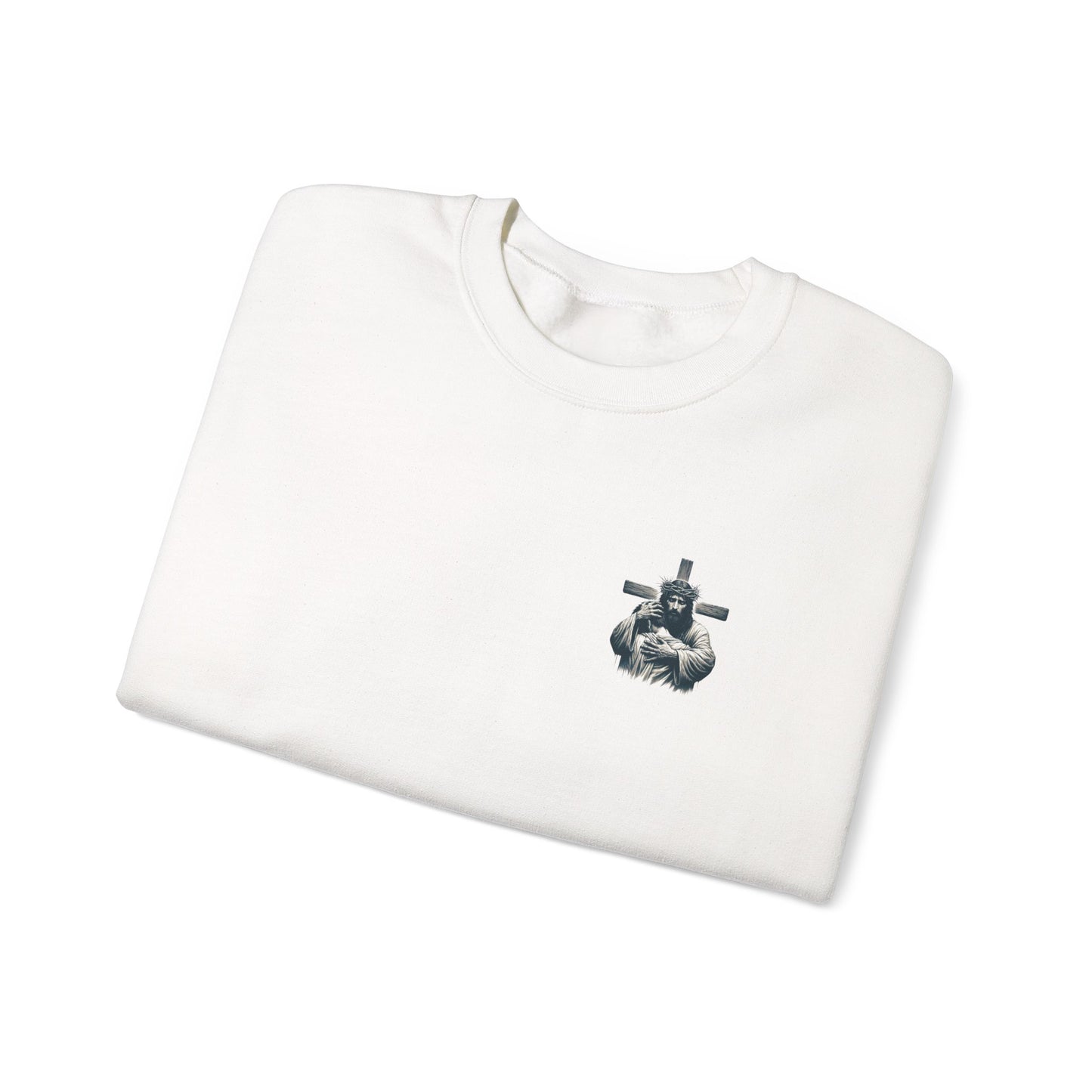 Isaiah 41:10 Crewneck Sweatshirt — Christian Jesus Cross Graphic