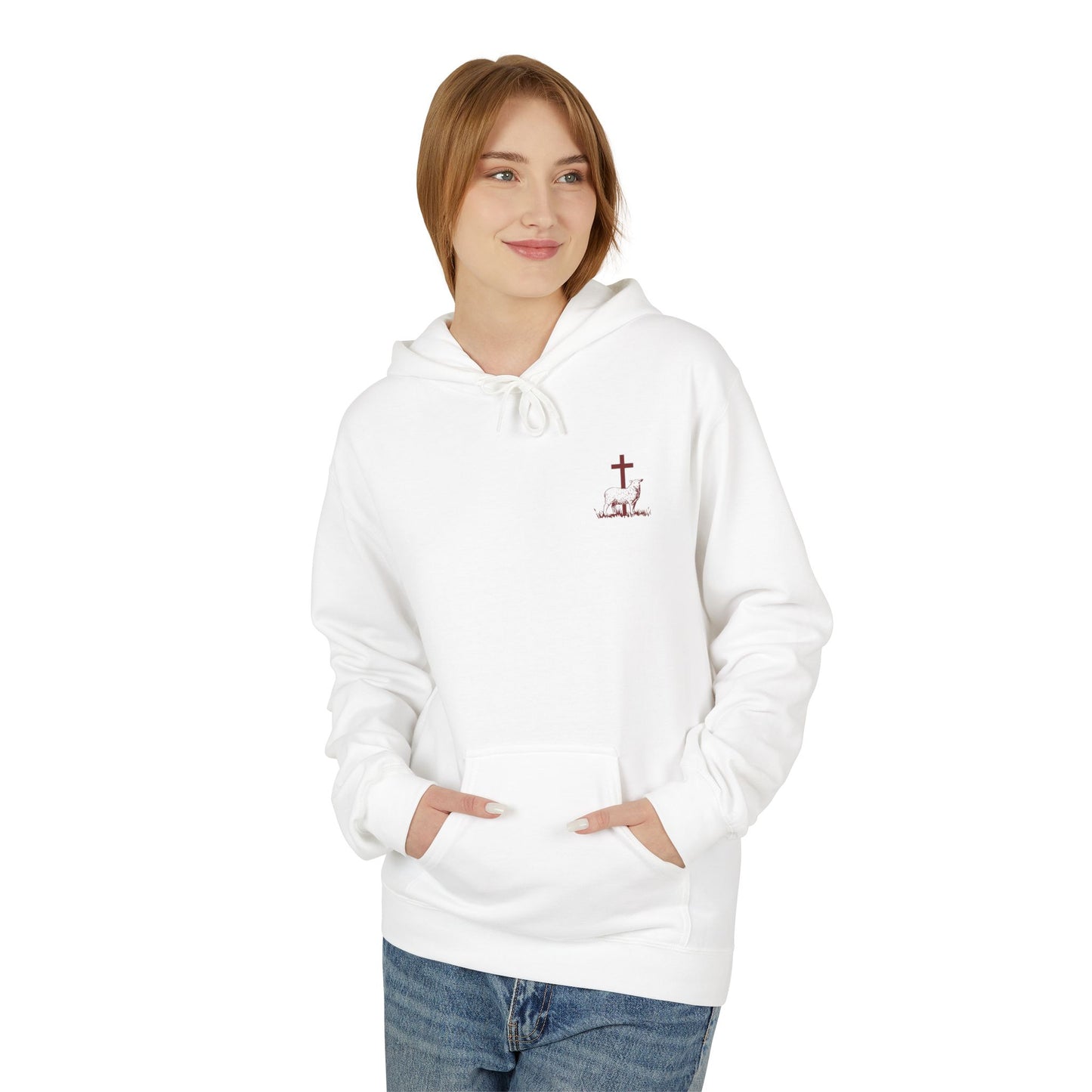 Shepherd & Lamb Hoodie — "He Left the 99 to Come Find Me" Christian Faith Pullover