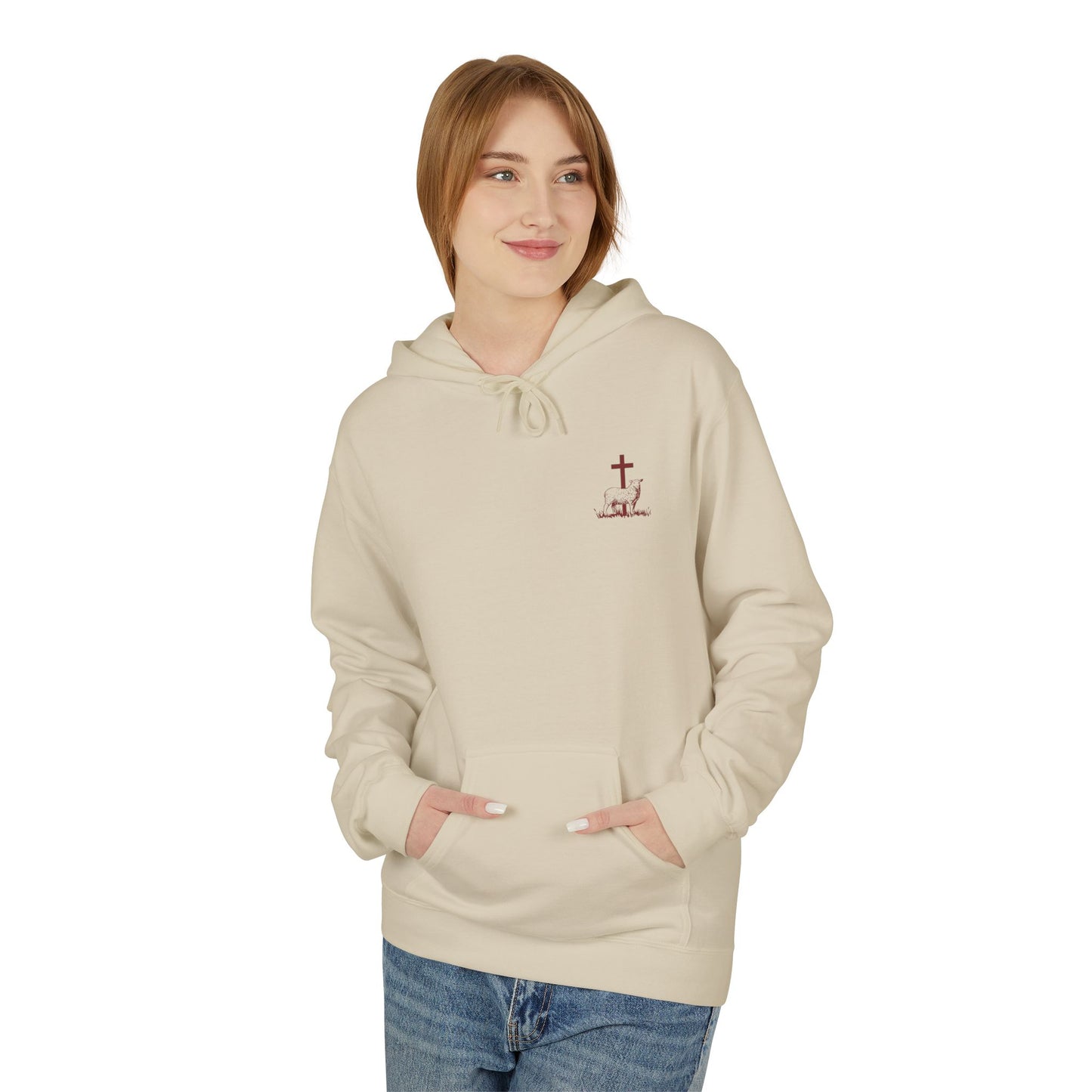Shepherd & Lamb Hoodie — "He Left the 99 to Come Find Me" Christian Faith Pullover