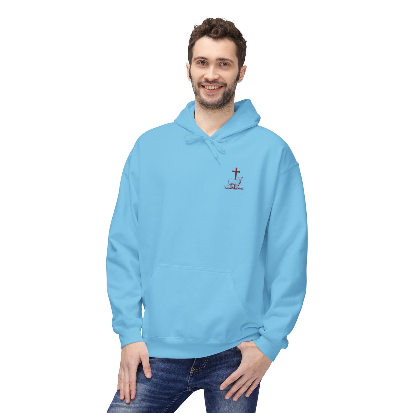 Shepherd & Lamb Hoodie — "He Left the 99 to Come Find Me" Christian Faith Pullover
